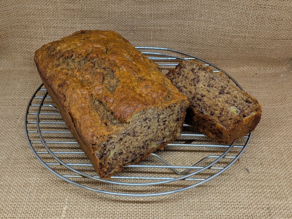 Banana Bread and Slice.